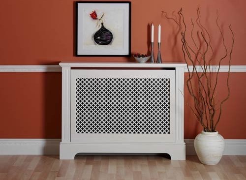 Cubre radiador pequeño lacado color Blanco - Greca - muebles y decoración